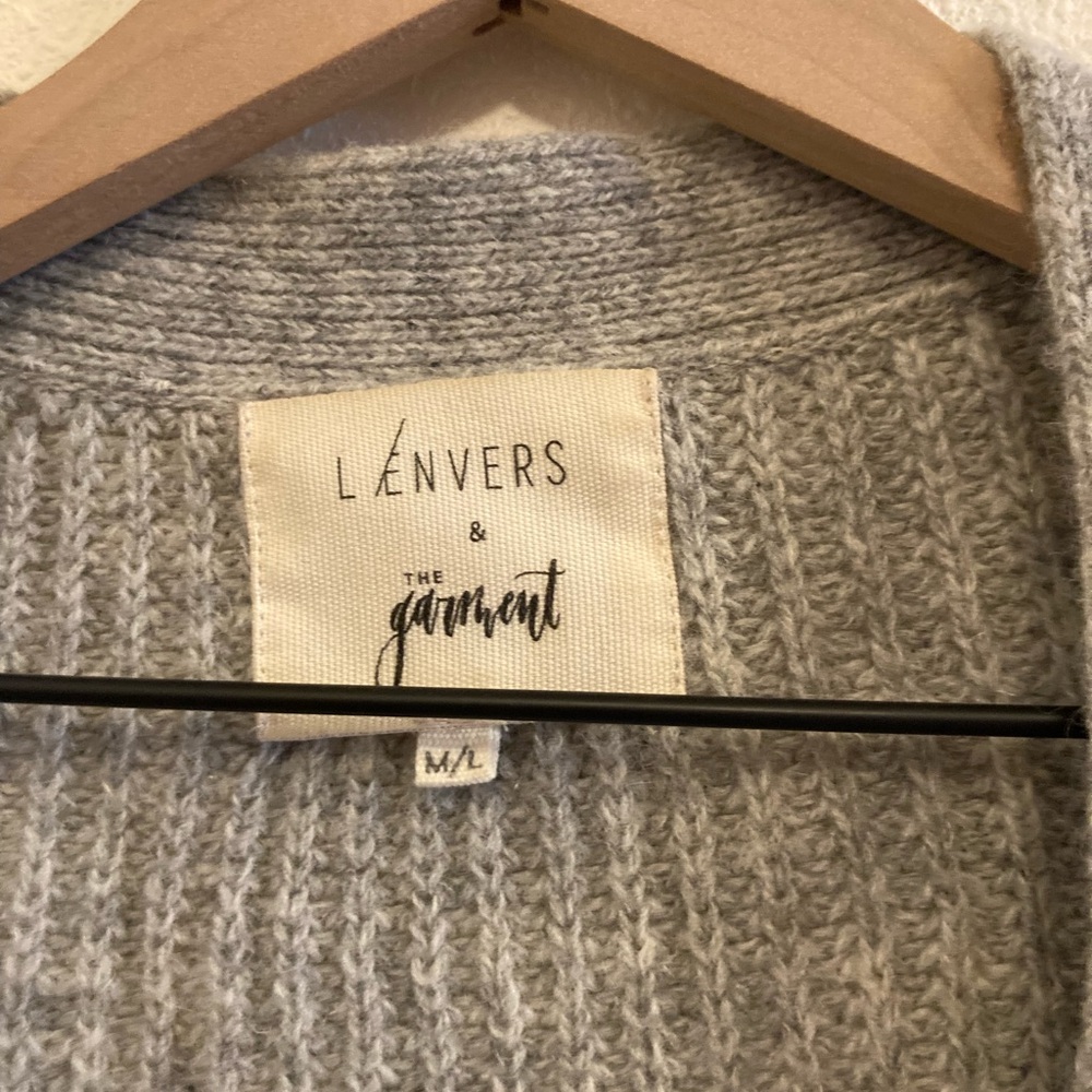 L’ENVERS & The Garment Spanish Merino wool cardigan, size M/L
